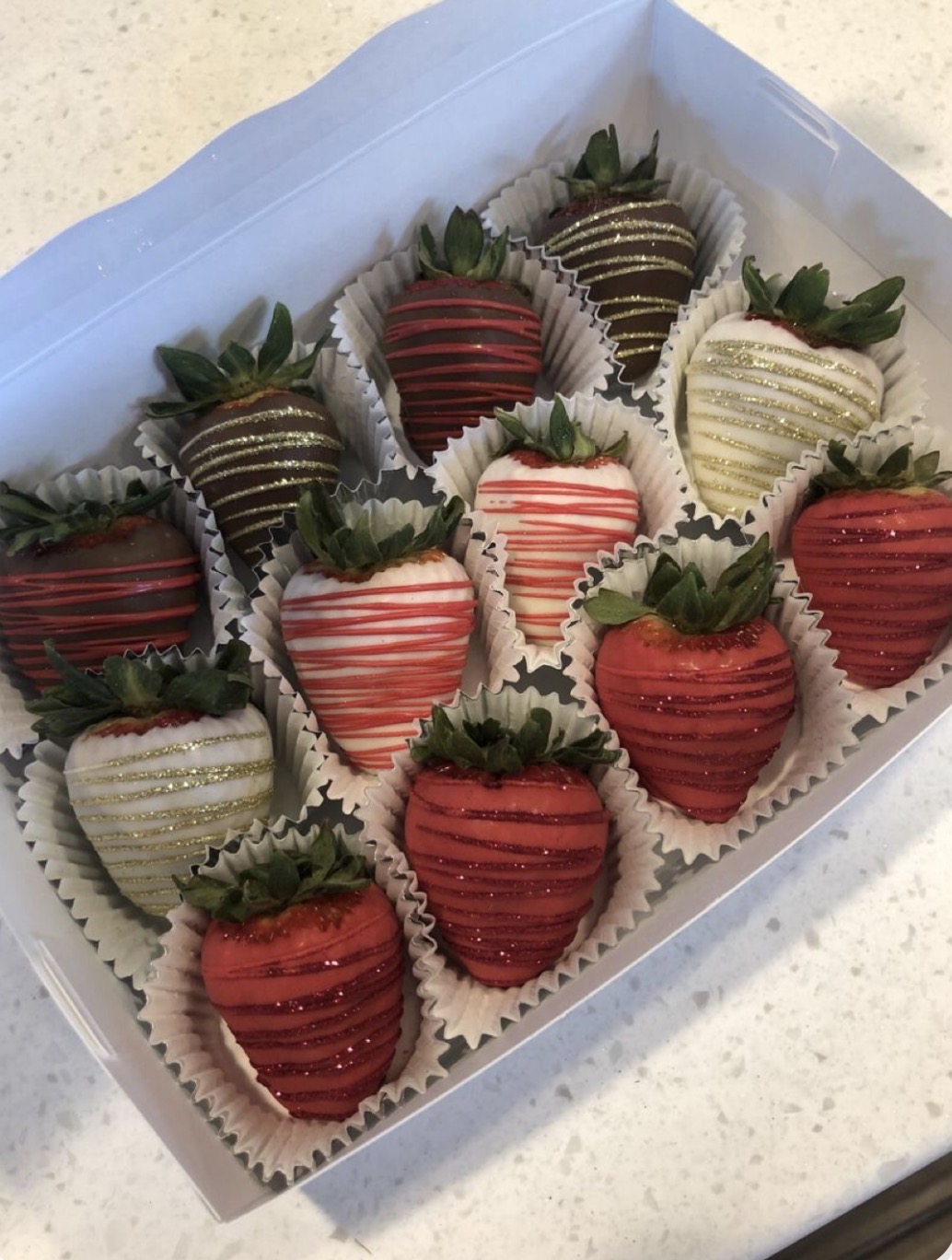 Chocolate-covered strawberries by The Family Batch Bakery